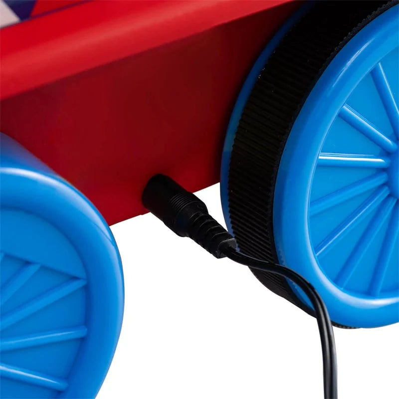6V 2-Seater Ride On Train with Detachable Carriage, Under-Seat Storage, Whistle & Flashing LED Lights - Product image 34