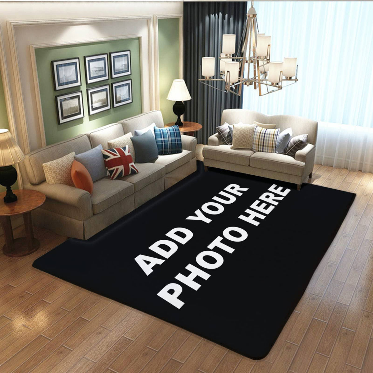 IQCGSSYG Custom Rug Design Your Photo Logo Text Personalized Door Mat Soft Anti Slip Washable Decorative - Product image 1