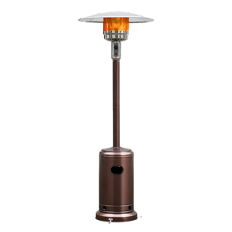 50, 000 BTU Propane Patio Heater, Standing Stainless Steel Outdoor Heater with Wheels, Triple Protection - Product image 2